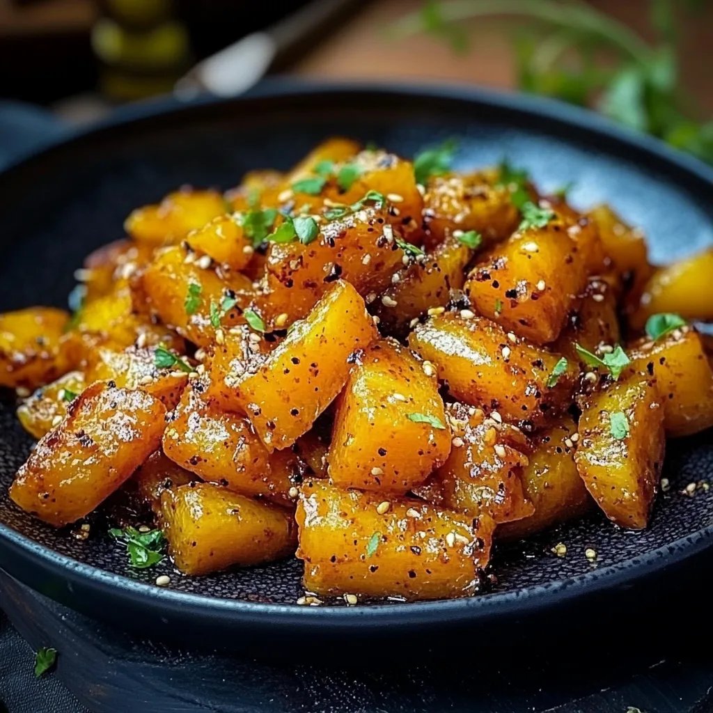 Knusprige Honig-Chili-Kartoffeln