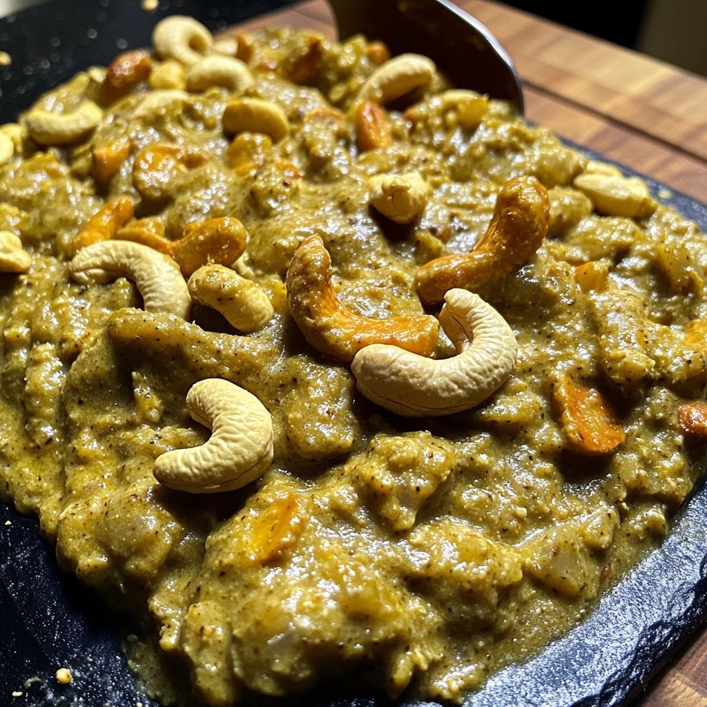 Veganes Grünkohlcurry mit Cashewkernen