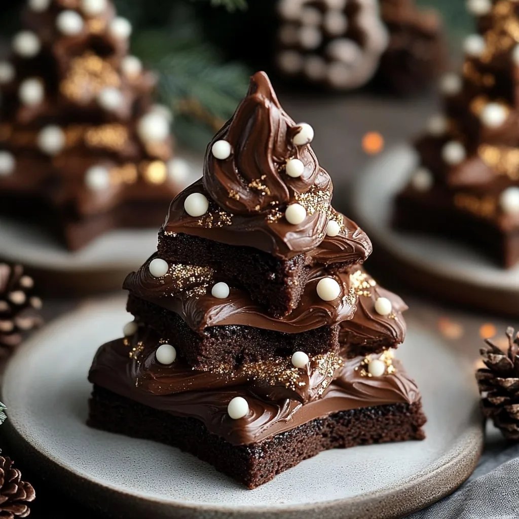 Christmas Tree Brownies