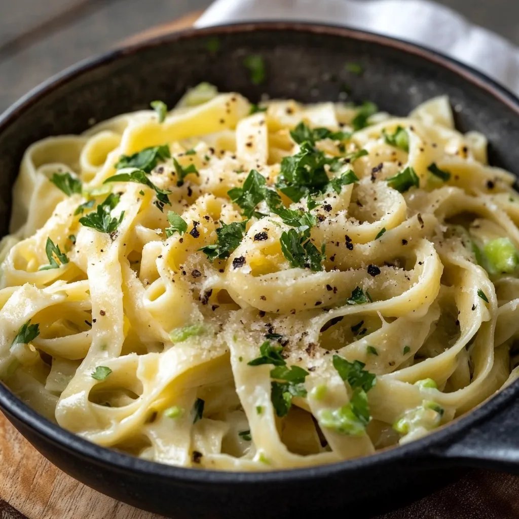 Bandnudeln mit Spitzkohl