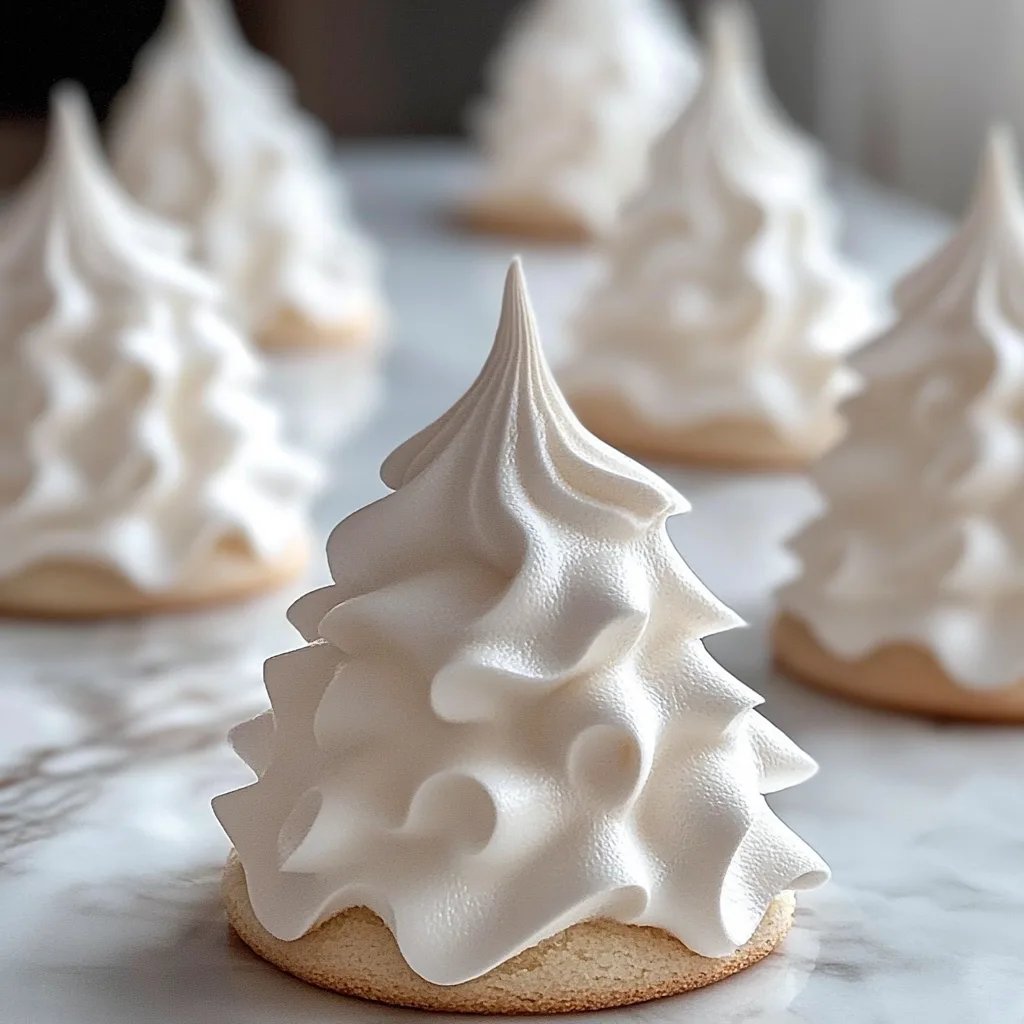 Baum-Meringue-Kekse: Ein festlicher Genuss für Ihre Tafel