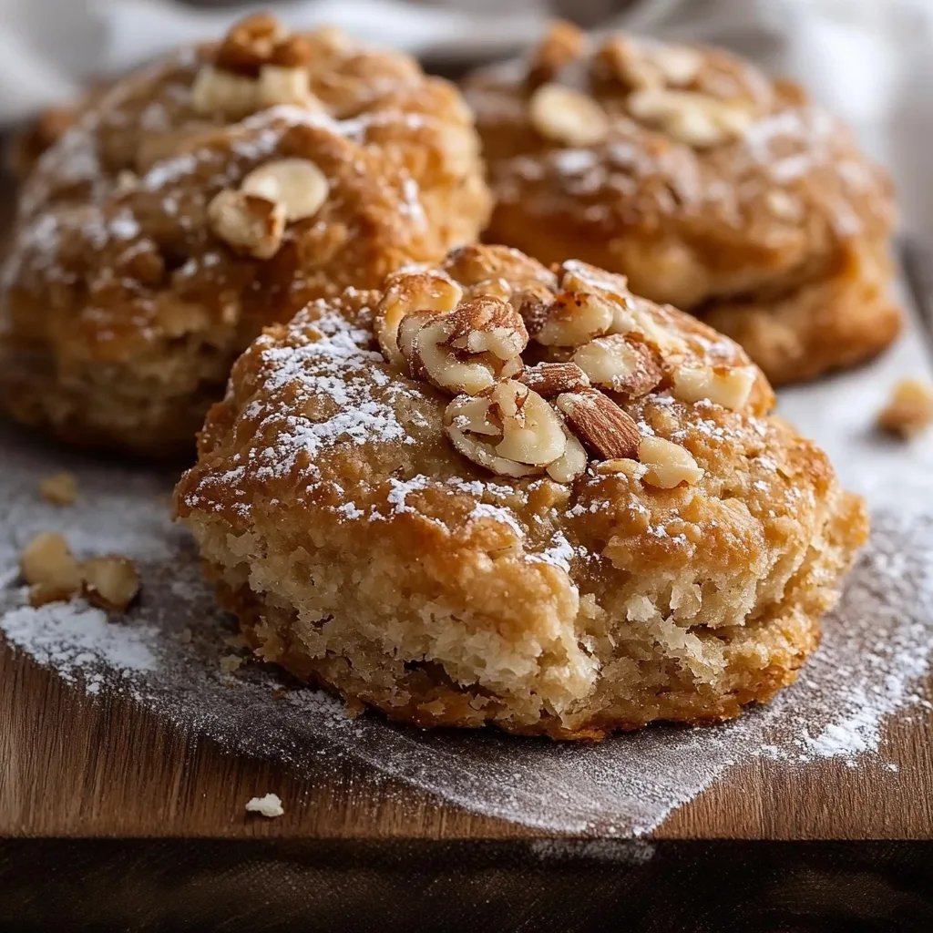 Haferplätzchen mit Mandeln und Walnüssen