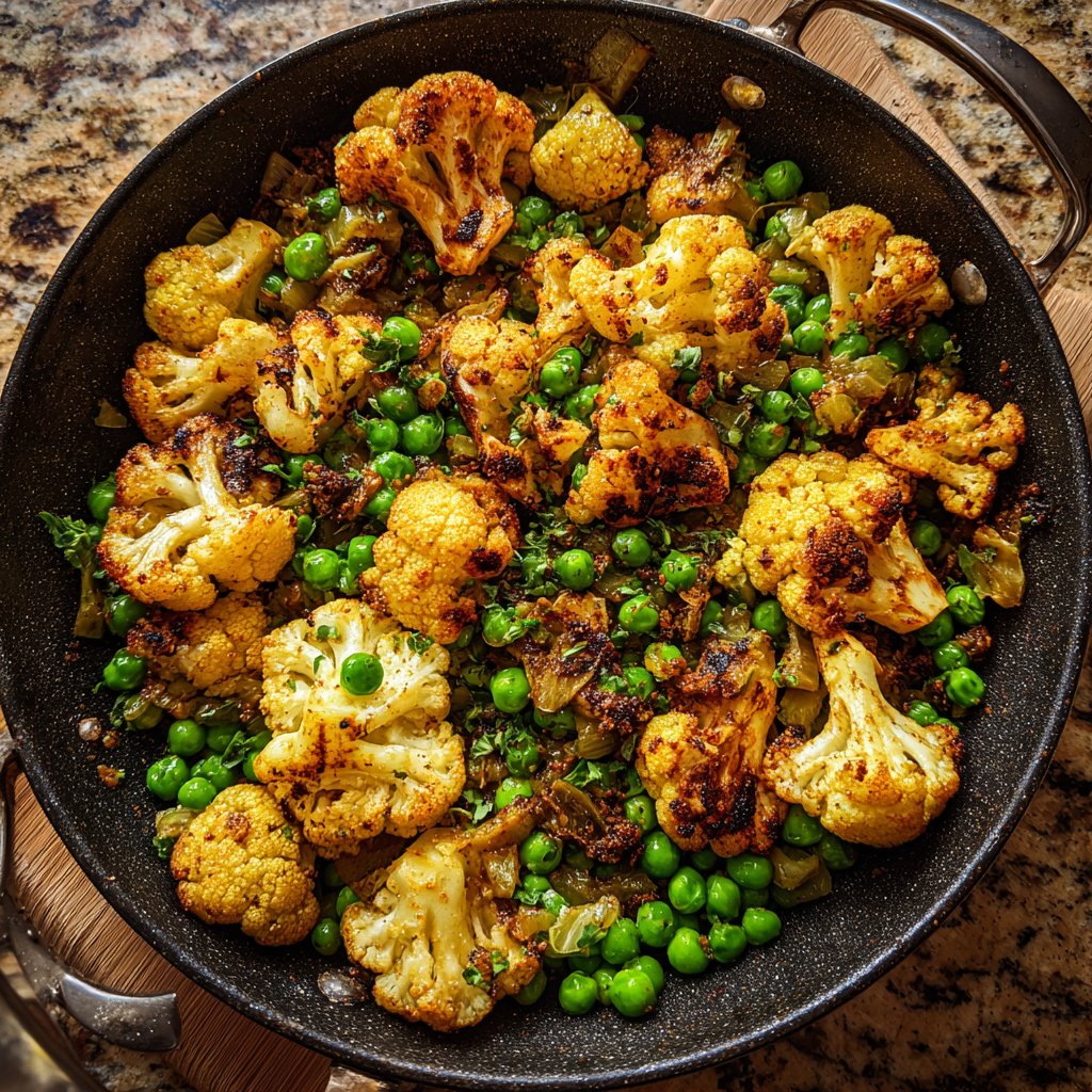 Blumenkohlpfanne vegetarisch