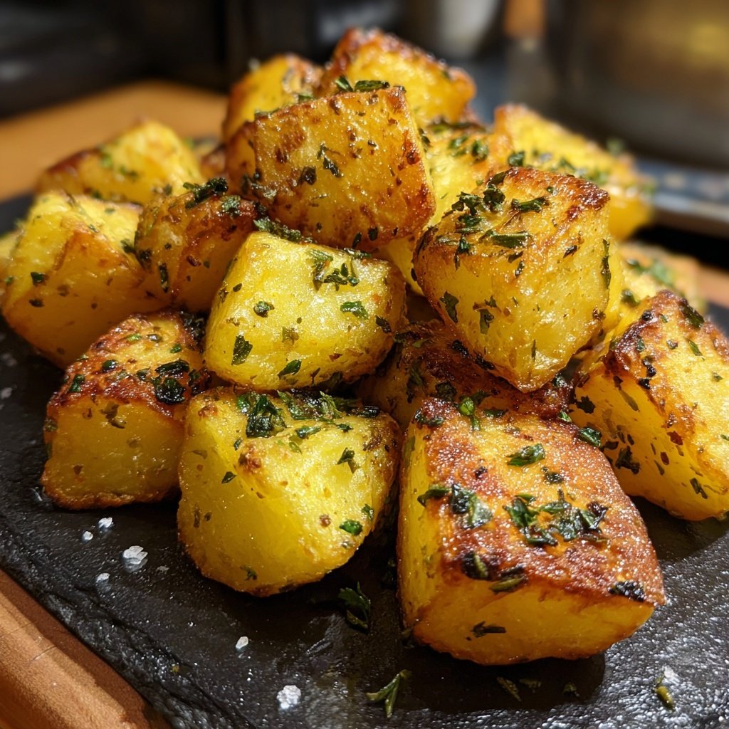Ofen Kartoffel Würfel Mit Kräutern