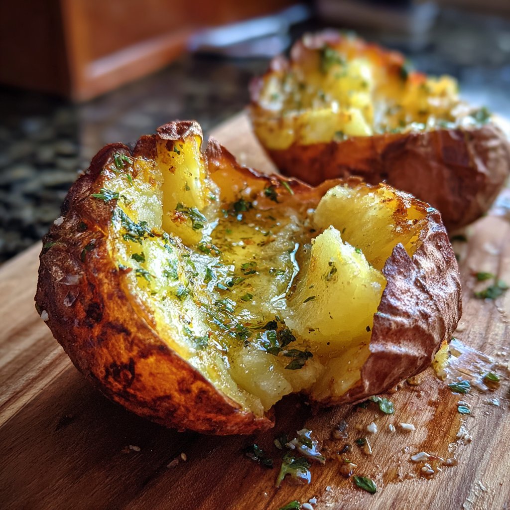 Mittagessen mit gebackenen Süßkartoffeln