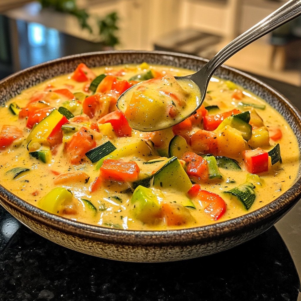 Gemüsepfanne mit Kokosmilch