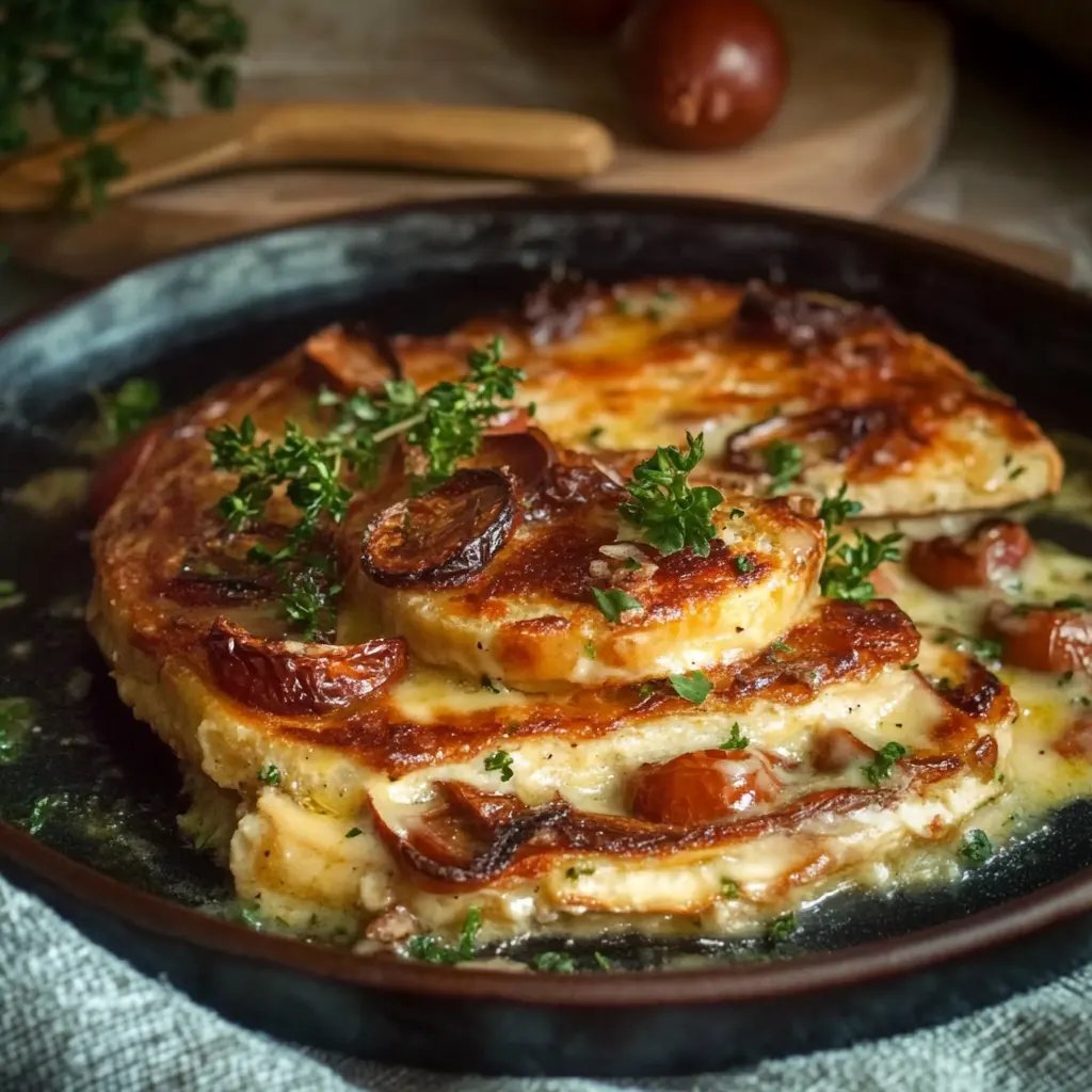 Rosenkohl-Kasseler-Auflauf