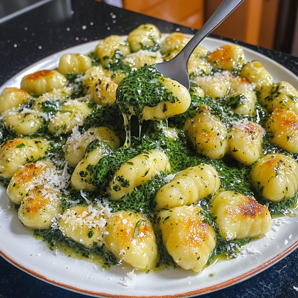 Gnocchi mit Spinat-Sahne-Sauce