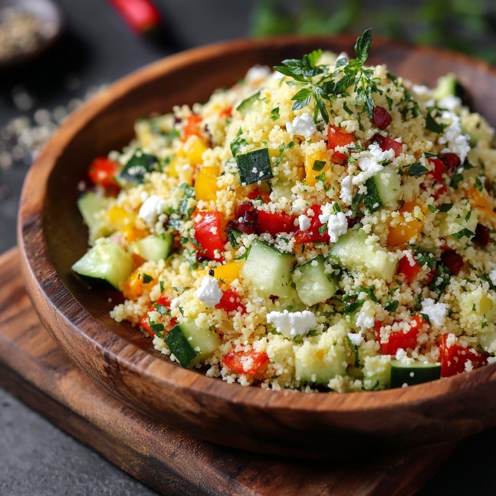 Couscous Salat Zum Grillen Mit Gurke