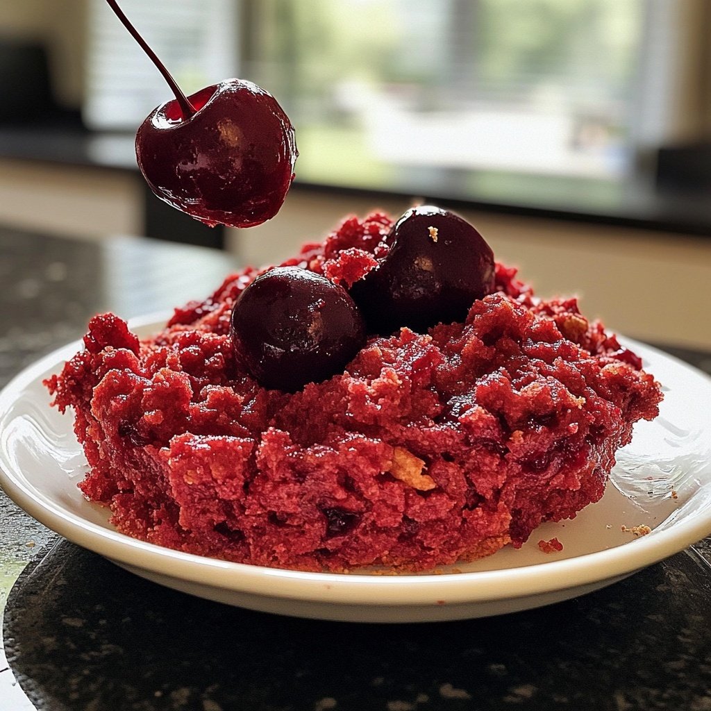 Rote Grütze mit Kirschen