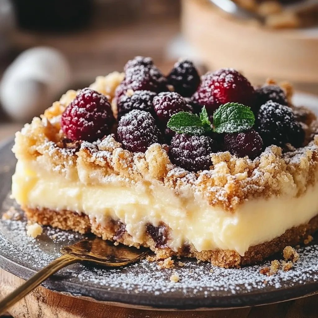 Streuselkuchen mit Pudding