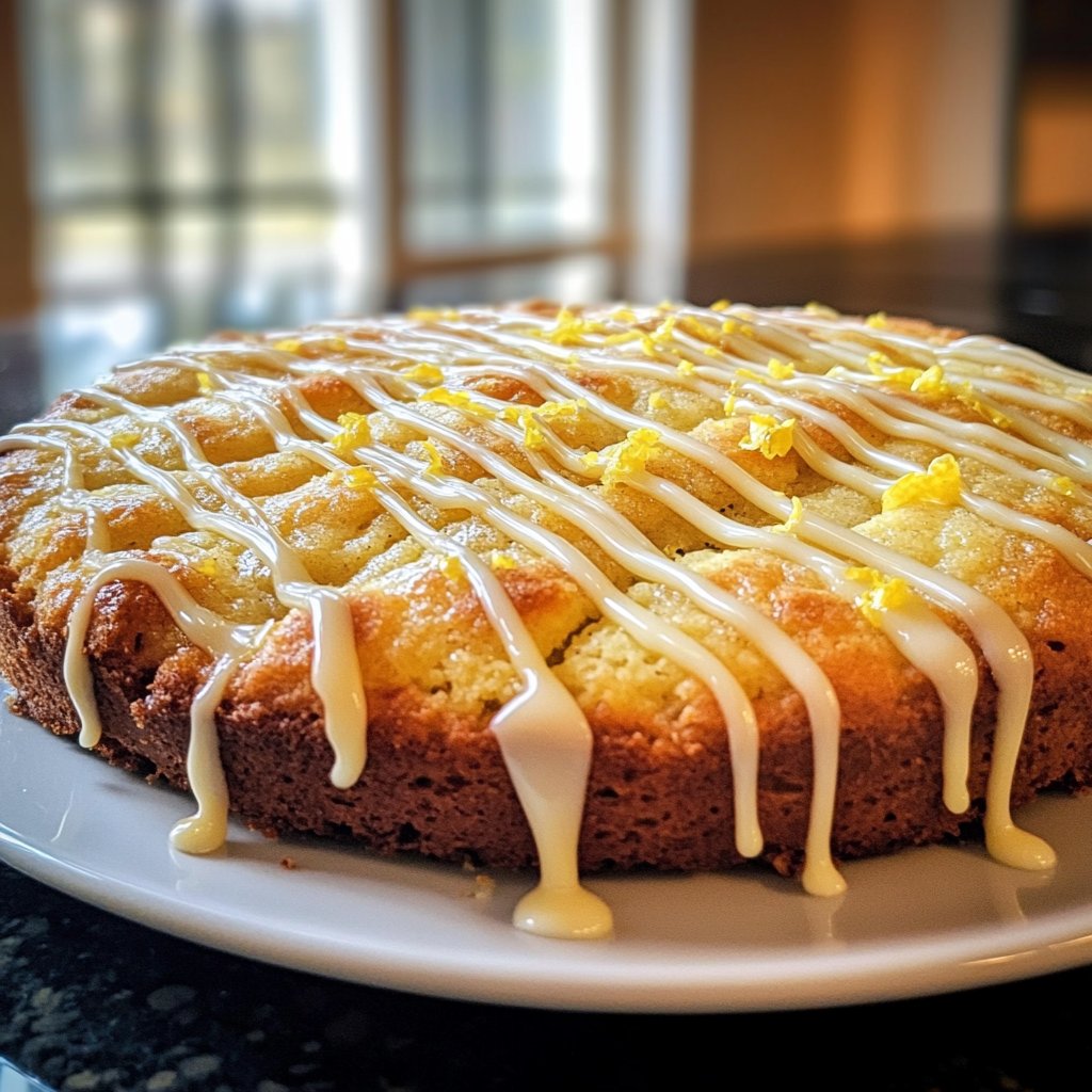 Zitronenkuchen mit Joghurt Glasur