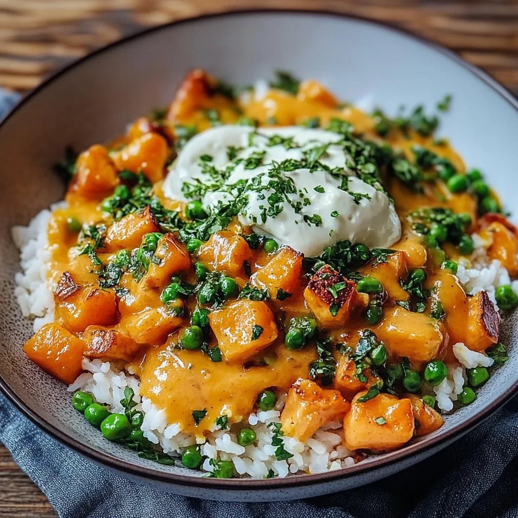 Reis mit Gemüse-Frischkäse-Sauce