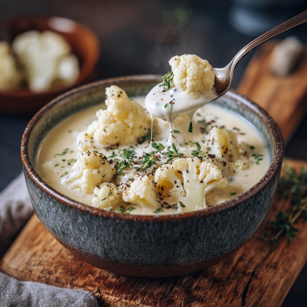 Blumenkohlsuppe mit Sahne
