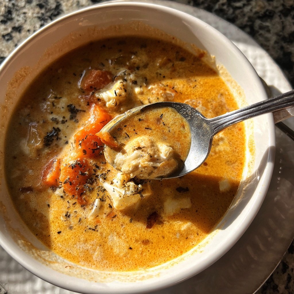 Blumenkohlsuppe mit Karotten