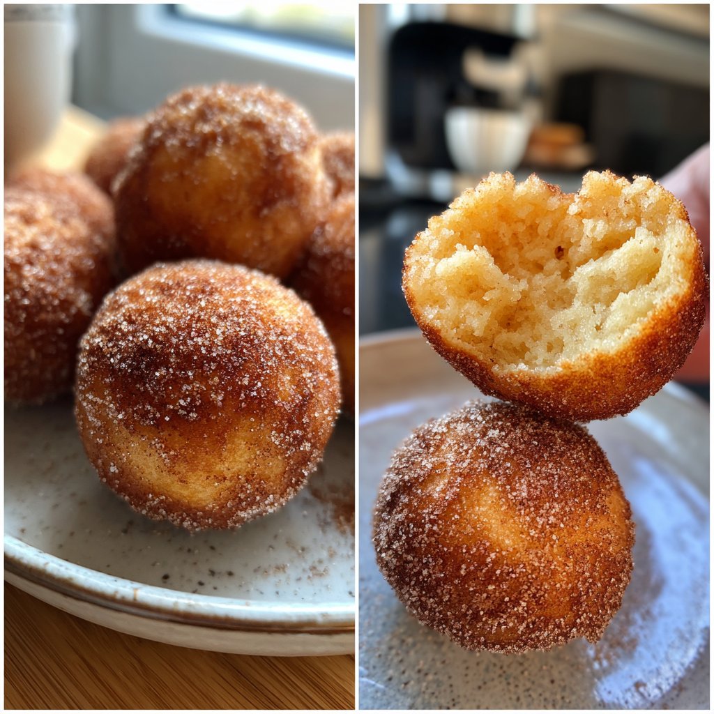 Quarkbällchen mit Zimt-Zucker