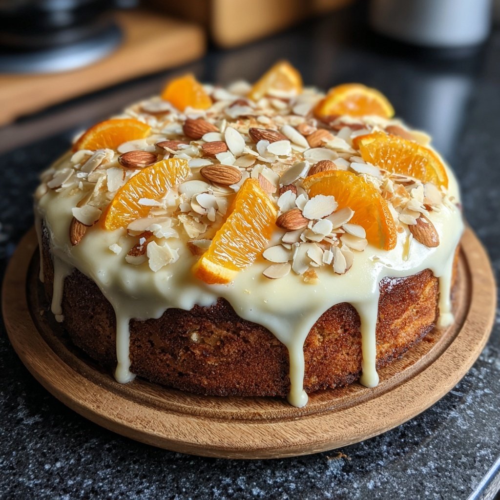 Karottenkuchen Mit Mandeln Und Orange