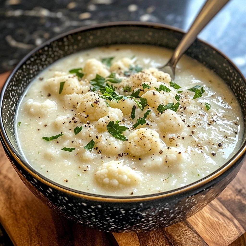 Blumenkohlsuppe für den Wochenplan