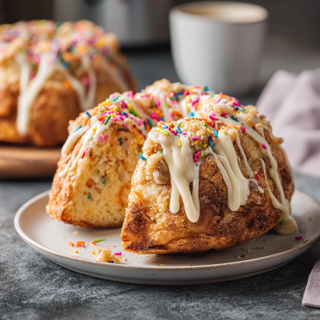 Geburtstagskuchen mit Streuseln