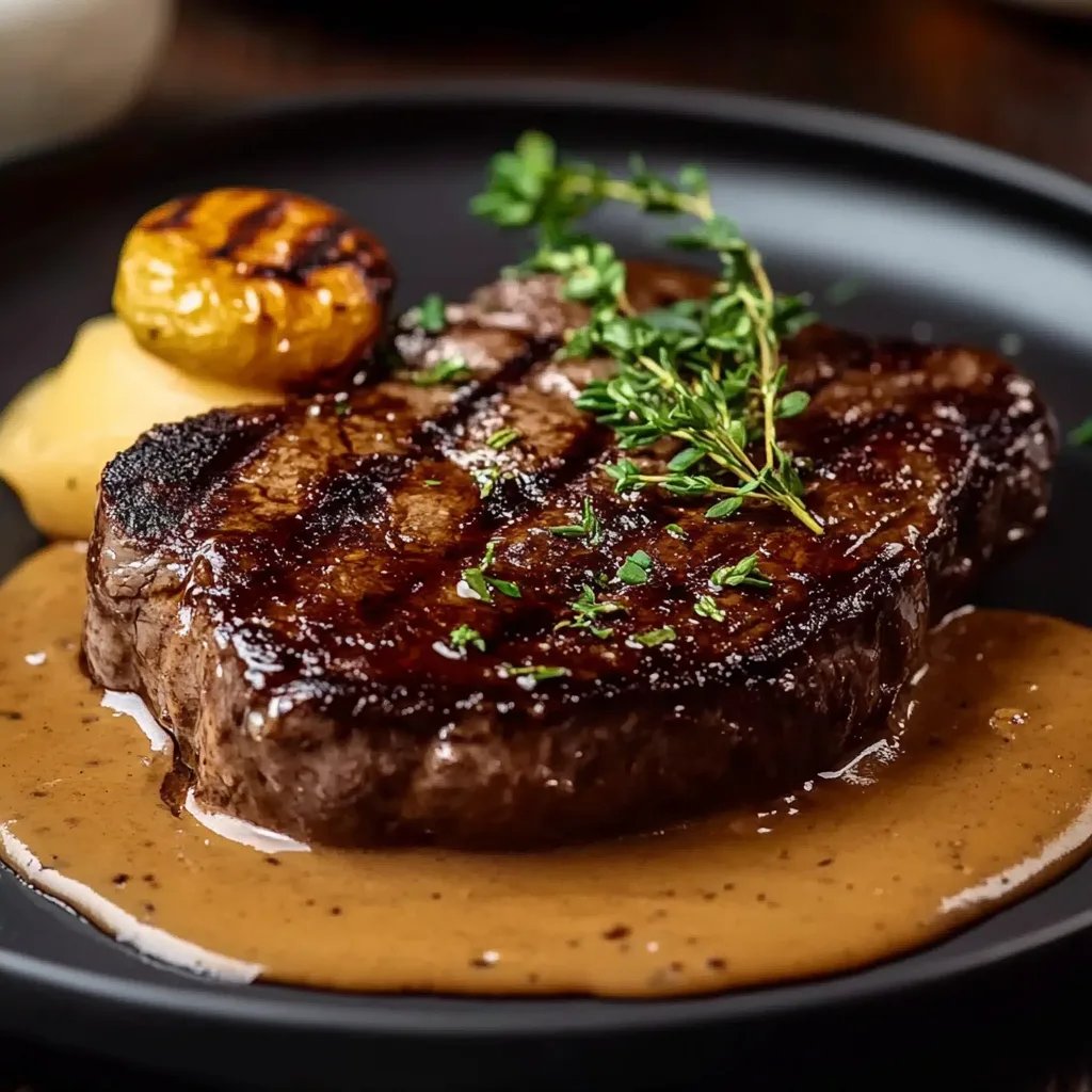 Steak mit Bourbon Sauce