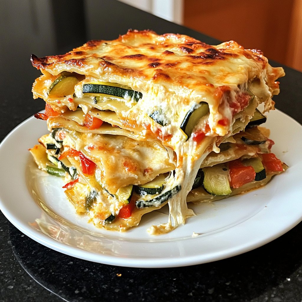 Vegetarische Lasagne mit Gemüse